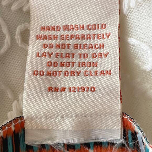 Flying Tomato White Lace Blouse Size M Ruffle Floral Embroidery Cottage Romantic - Picture 8 of 8